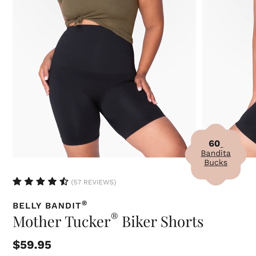 Belly Bandit Mother Tucker Biker Shorts